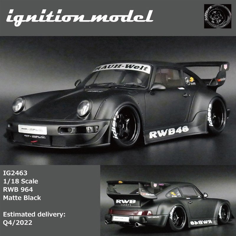 現貨限量IG 1:18 Ignition Model 保時捷RWB 964 樹脂仿真汽車模型