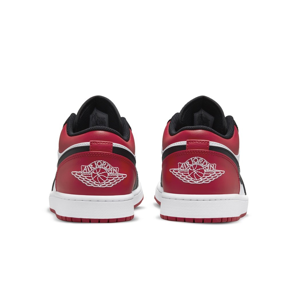 A-KAY0】NIKE AIR JORDAN 1 LOW BRED TOE 白黑紅【553558-612