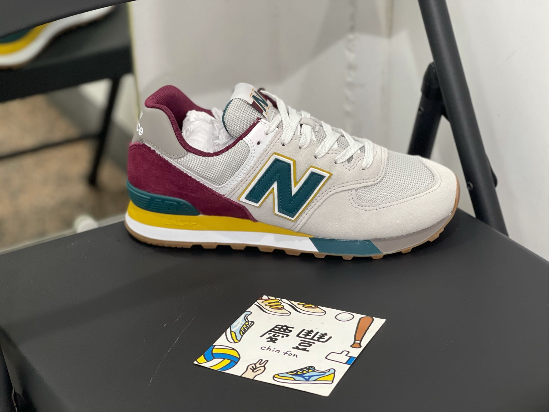 慶豐體育👟NEW BALANCE NB 復古運動鞋男鞋灰色綠酒紅ML574PR2-D楦