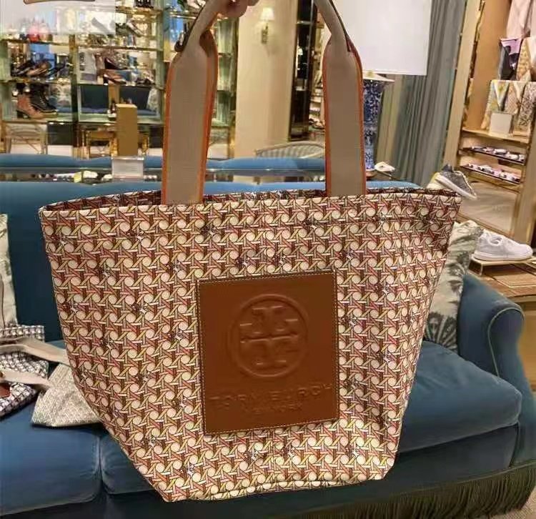 Tory Burch Gracie Reversible Printed Canvas Tote Bag