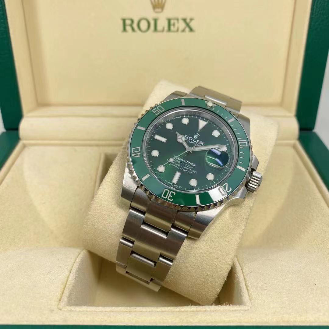 完整全套 美品 2017年 自用 Rolex 勞力士 綠水鬼 逢綠必漲 珍藏116610LV 經典停產 2代 超級新 收藏品項 錶商別來 綠陶瓷 98新