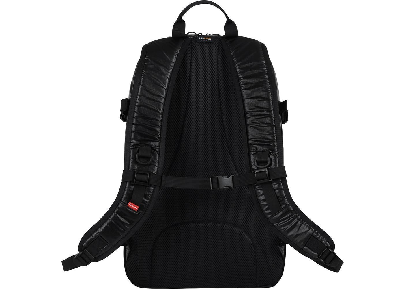 全新正品2017 秋冬FW Supreme backpack 43代43TH 3M反光後背包黑