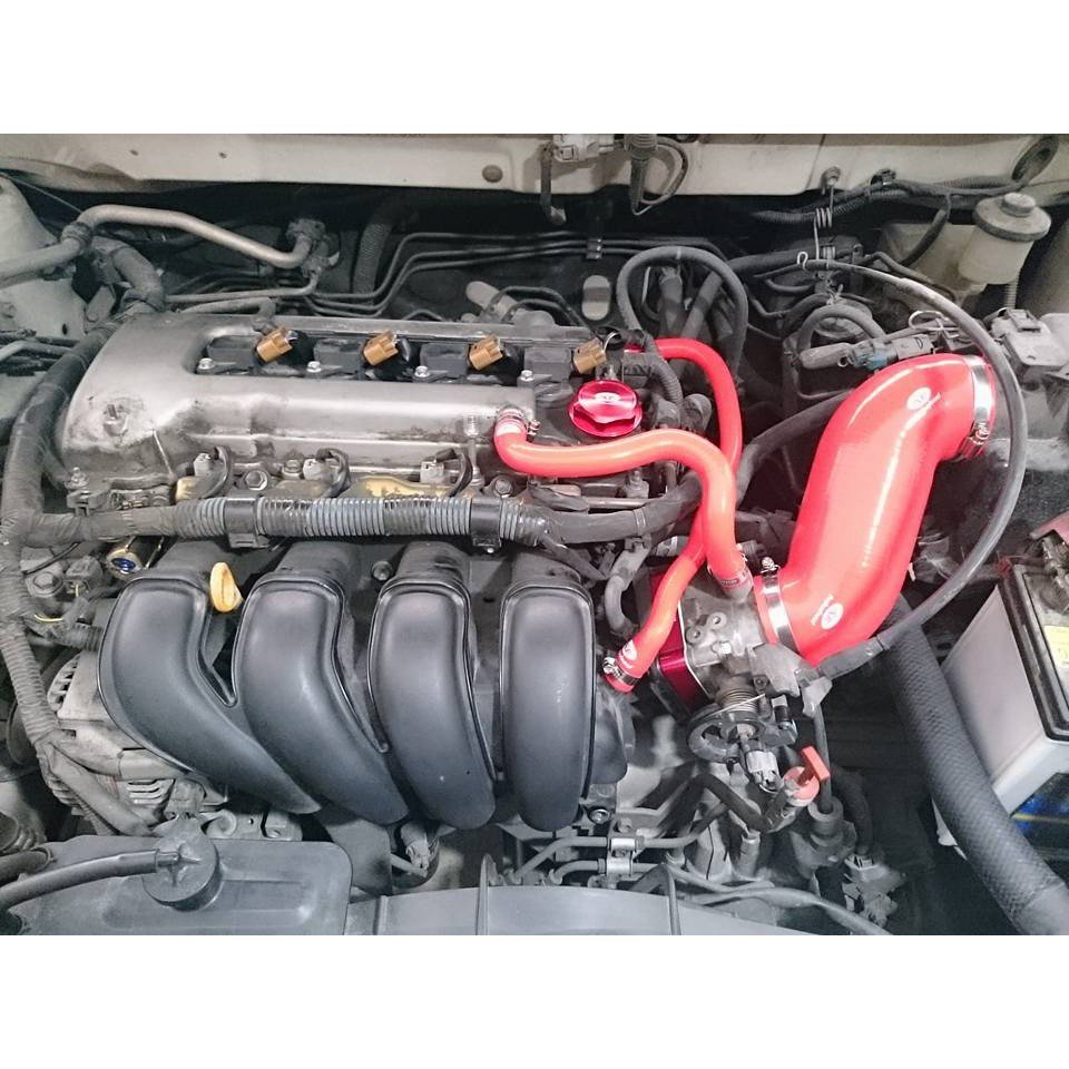 【琴創小舖】普菲迅～ TOYOTA ALTIS 01~07 1.8L強化矽膠進氣管/進氣肥腸/高流量（含鐵束環）