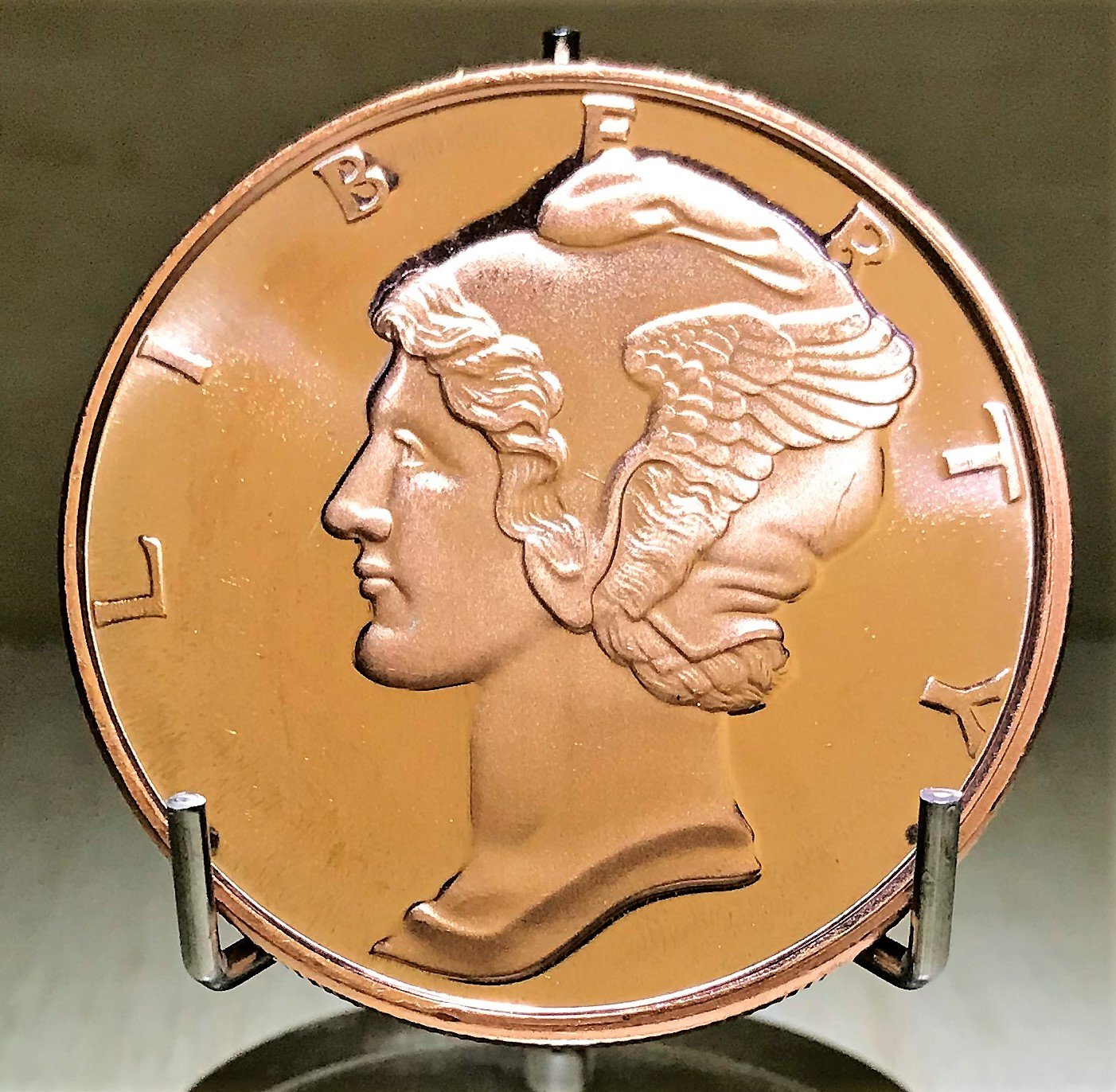1 Pound Copper Round - Walking Liberty 