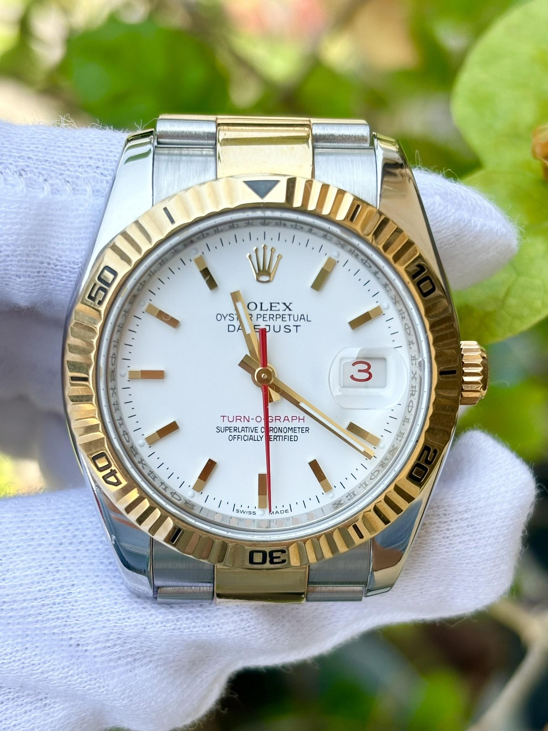 勞力士 ROLEX 型號116263  爬山虎 紅日期  動力來源3135 錶徑36mm 盒單完整