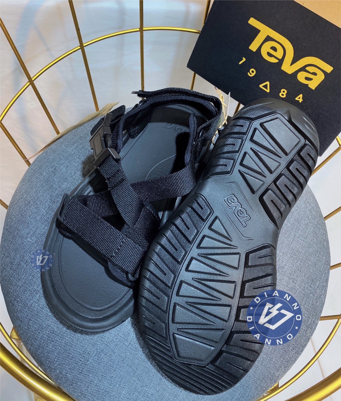 帝安諾- 實體店面TEVA W HURRICANE VERGE 黑色涼鞋限量款1121535-BLK