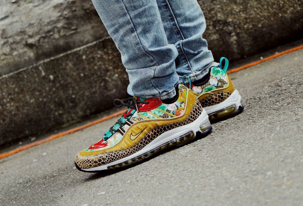 CodE= NIKE AIR MAX 98 CNY 馬毛蛇紋慢跑鞋(駝)BV6649-708 己亥天津 