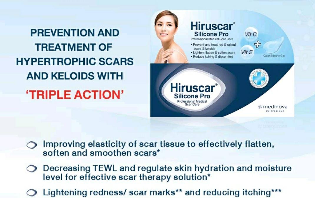 Hiruscar Silicone Pro 10g Scar Care for Scars and Keloids | Yahoo