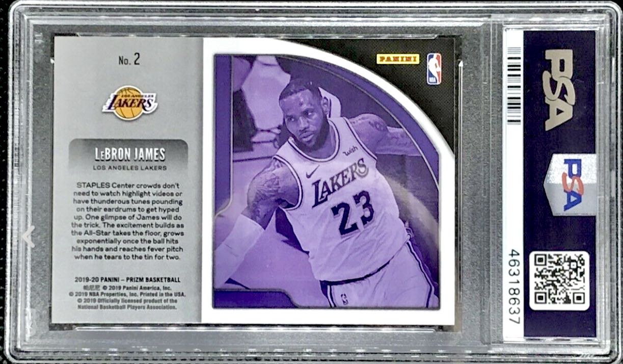 19-20 Prizm LeBron James Get Hyped 鑑定PSA 10 Gem Mint 滿級| Yahoo