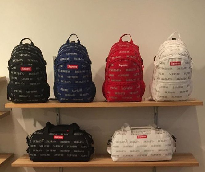 超搶手】全新正品2016 Supreme 3M Reflective Repeat Backpack 41代