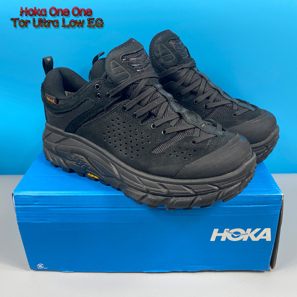 伊麗莎白~實物拍攝 特惠尺碼 EG x Hoka One One Tor Ultra Low 聯乘版 厚底鞋 男鞋 防水鞋 低筒款