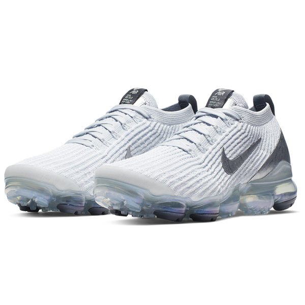 NIKE AIR VAPORMAX FLYKNIT 3 慢跑鞋白銀編織大氣墊運動休閒鞋男女尺寸