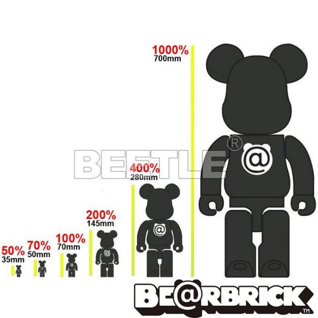 BEETLE BE@RBRICK S38 ASSC ANTI SOCIAL CLUB BEARBRICK 粉紅100