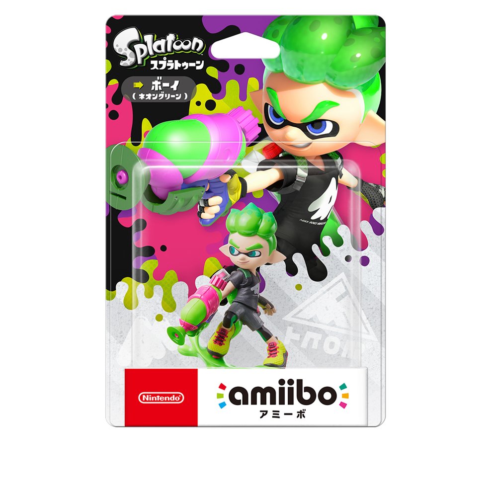 預購商品 任天堂 Amiibo Nfc Switch Ns 漆彈大作戰2 斯普拉遁2 綠色男孩 Splatoon 2 Yahoo奇摩拍賣