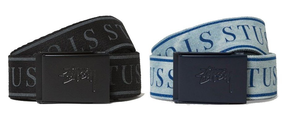 超搶手】全新正品2016 最新現貨STUSSY COLLEGE WEB BELT 滿版字體皮帶