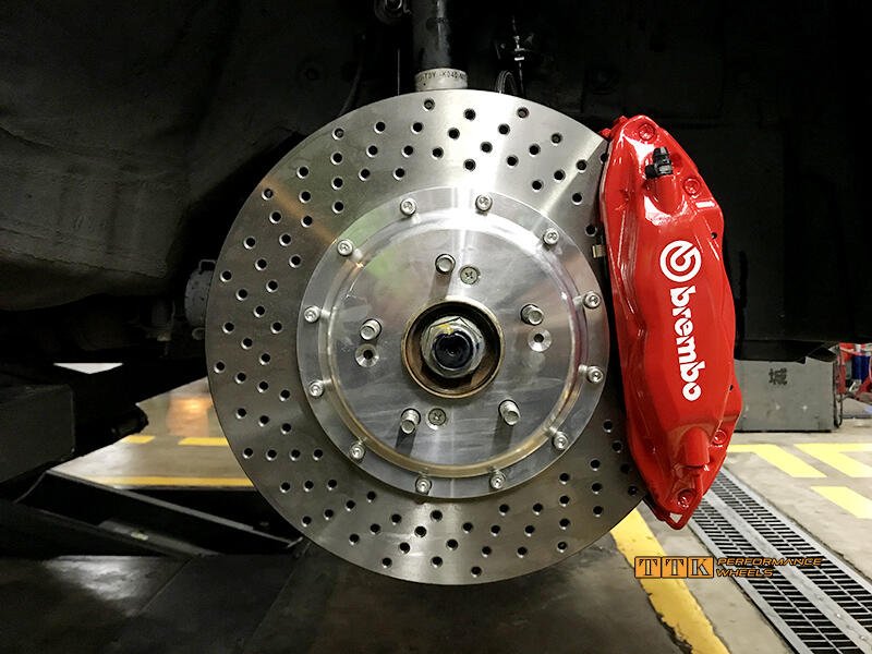 【員林 小茵 輪胎 舘】brembo F50超級大四活塞卡鉗+訂製雙片碟盤(適用18吋以上輪圈)含專業安裝煞車油金屬油管