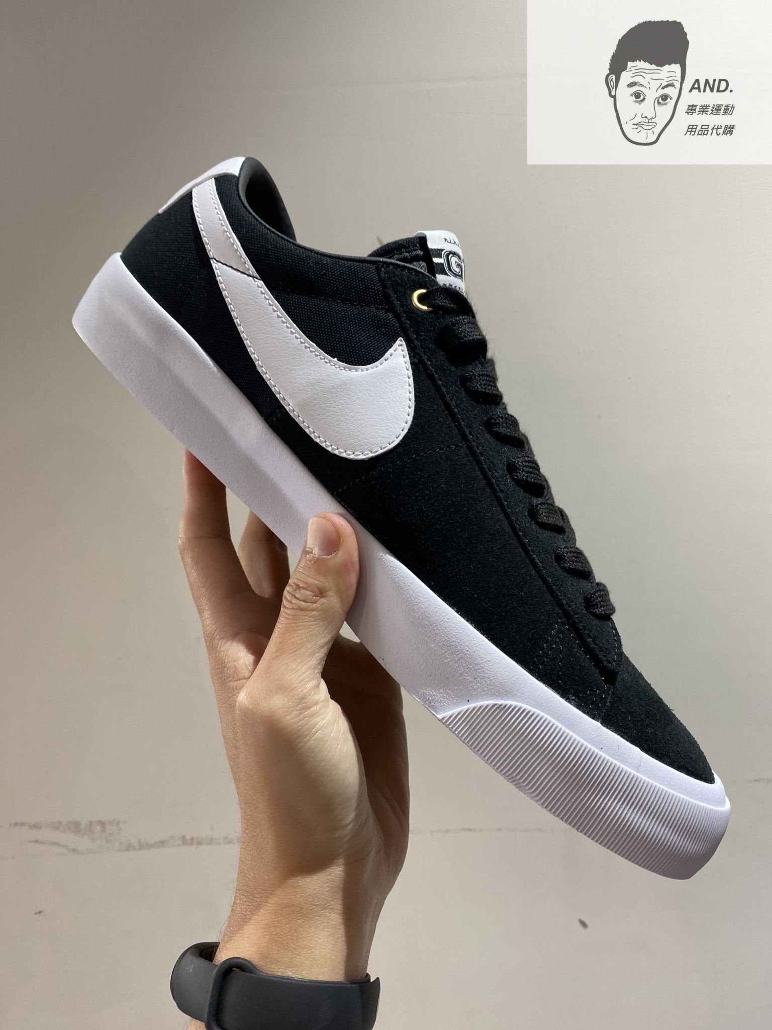 AND.】NIKE SB ZOOM BLAZER LOW PRO GT 黑白滑板鞋男款DC7695-002 奇