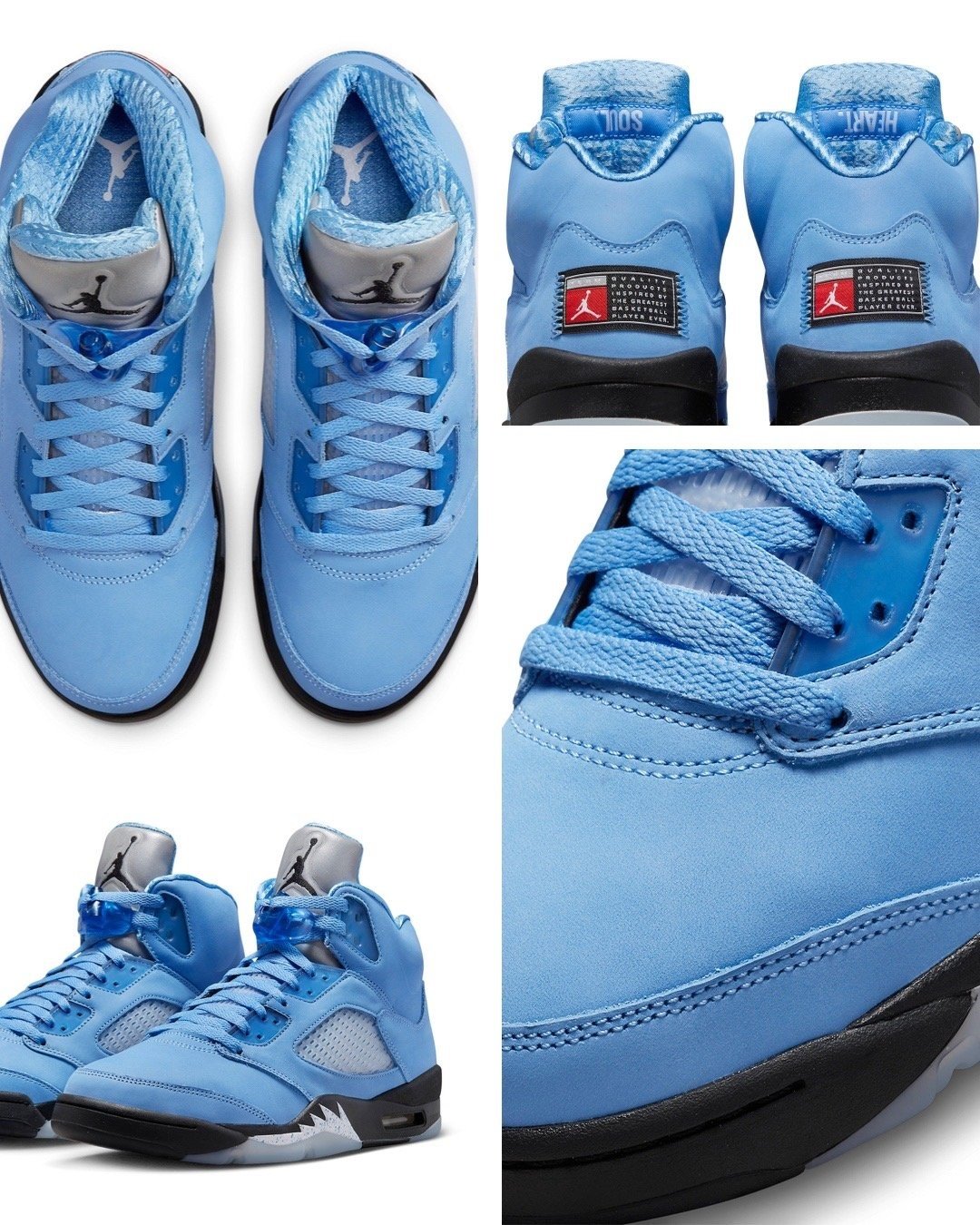 致敬母校！NIKE AIR JORDAN 5 RETRO SE UNC 2023 白北卡藍 DV1310-401