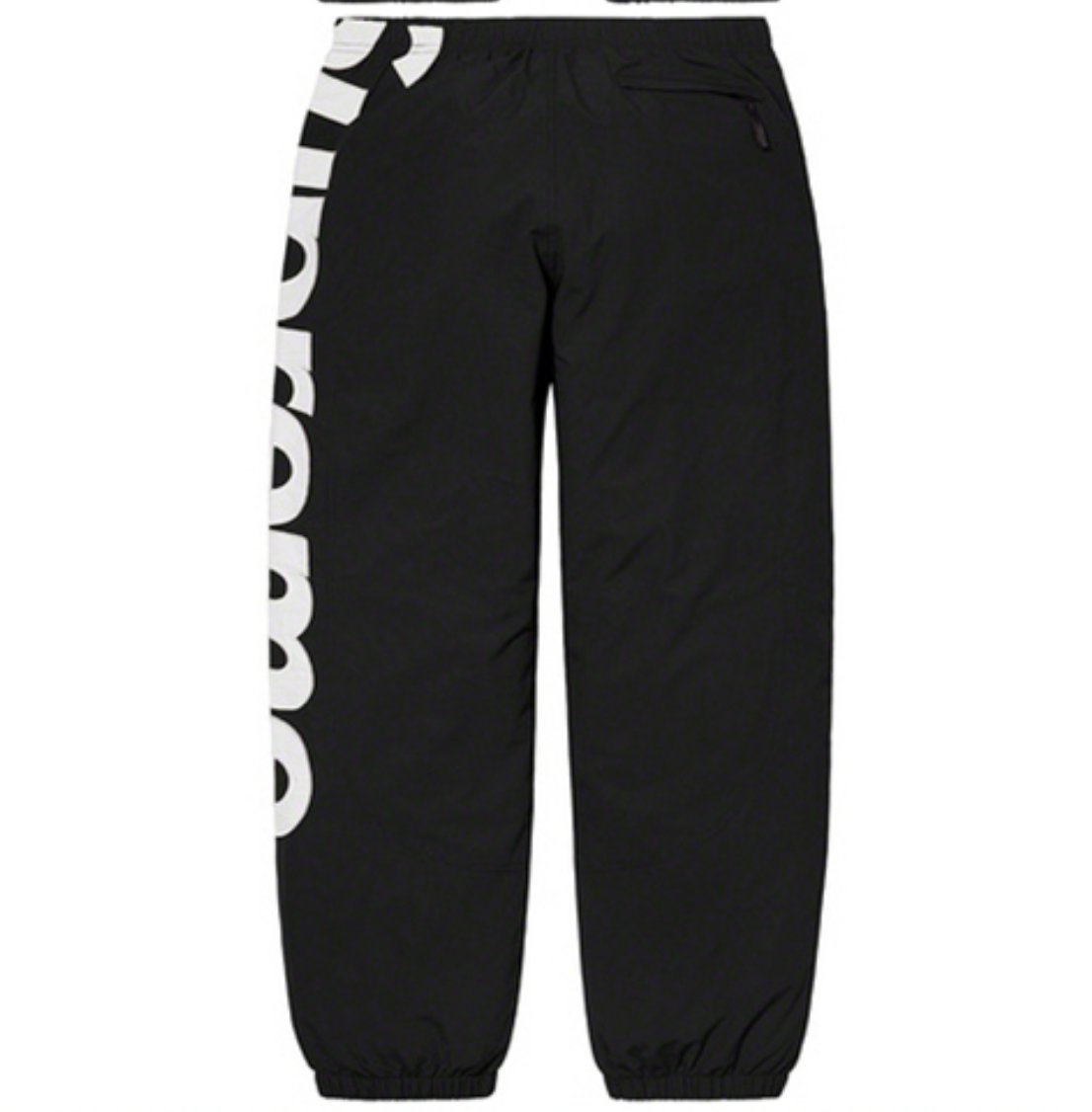 美國supreme潮牌21SS新款Spellout Track Pant box Logo側刺绣防水黑白