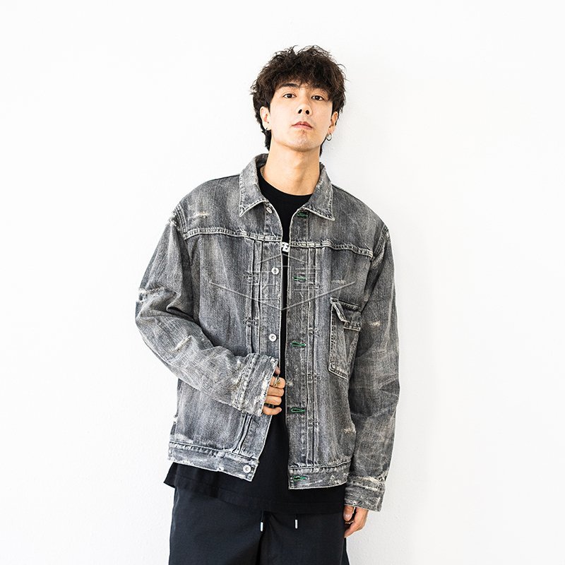 20AW Neighborhood SAVAGE . STOCKMAN TYPE-A C-JKT 破壞牛仔外套