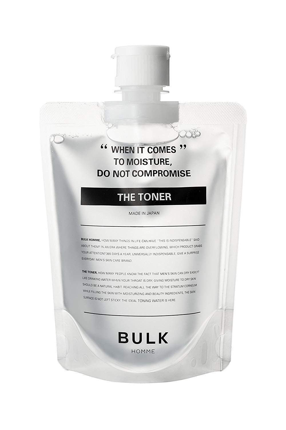 日本BULK HOMME 本客toner 男士化妝水200ml 植物萃取男士深層清潔