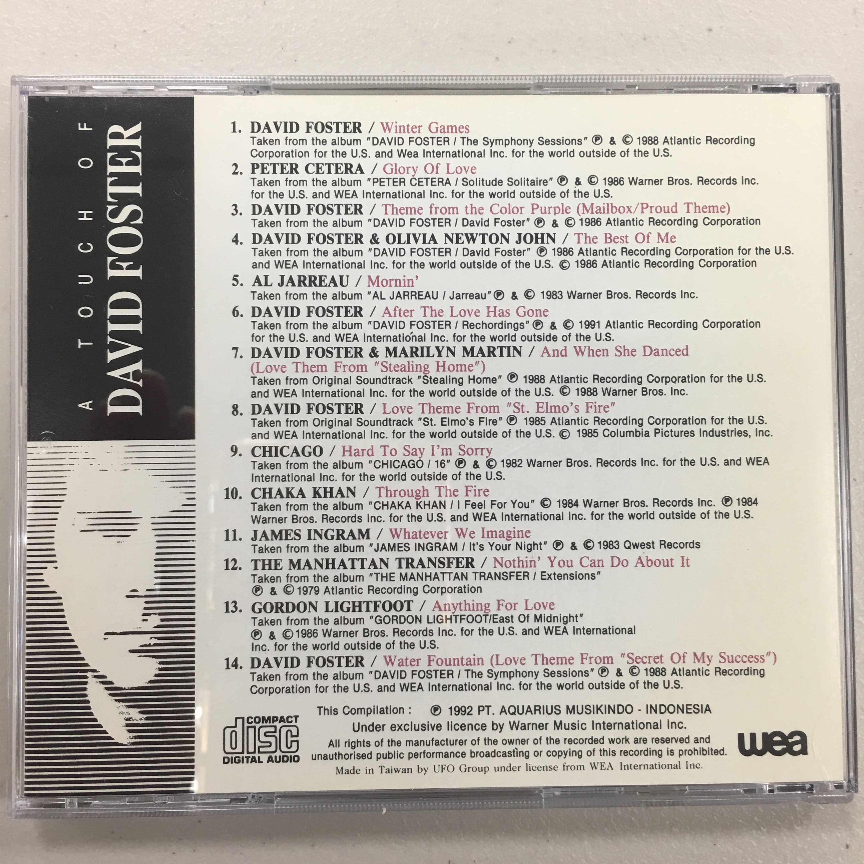 大衛佛斯特David Foster / A Touch of David Foster 極新二手CD