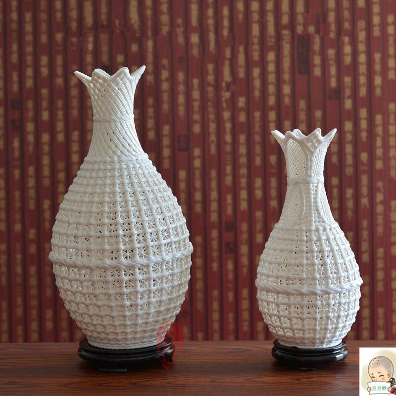 尚源方圓純手工編織鏤空燈型花瓶陶78 | Yahoo奇摩拍賣