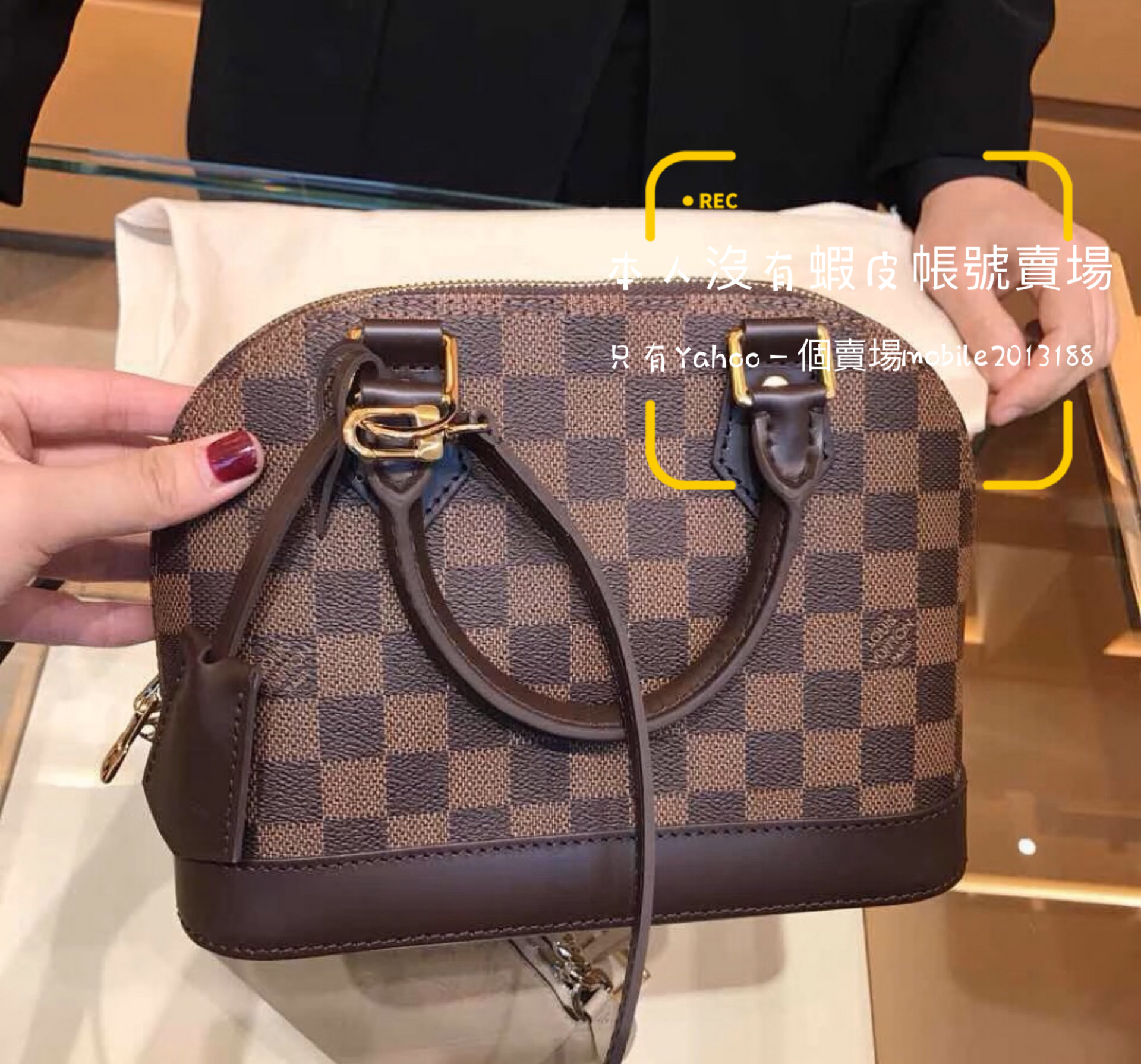 N41221 Louis Vuitton Damier Ebene ALMA BB