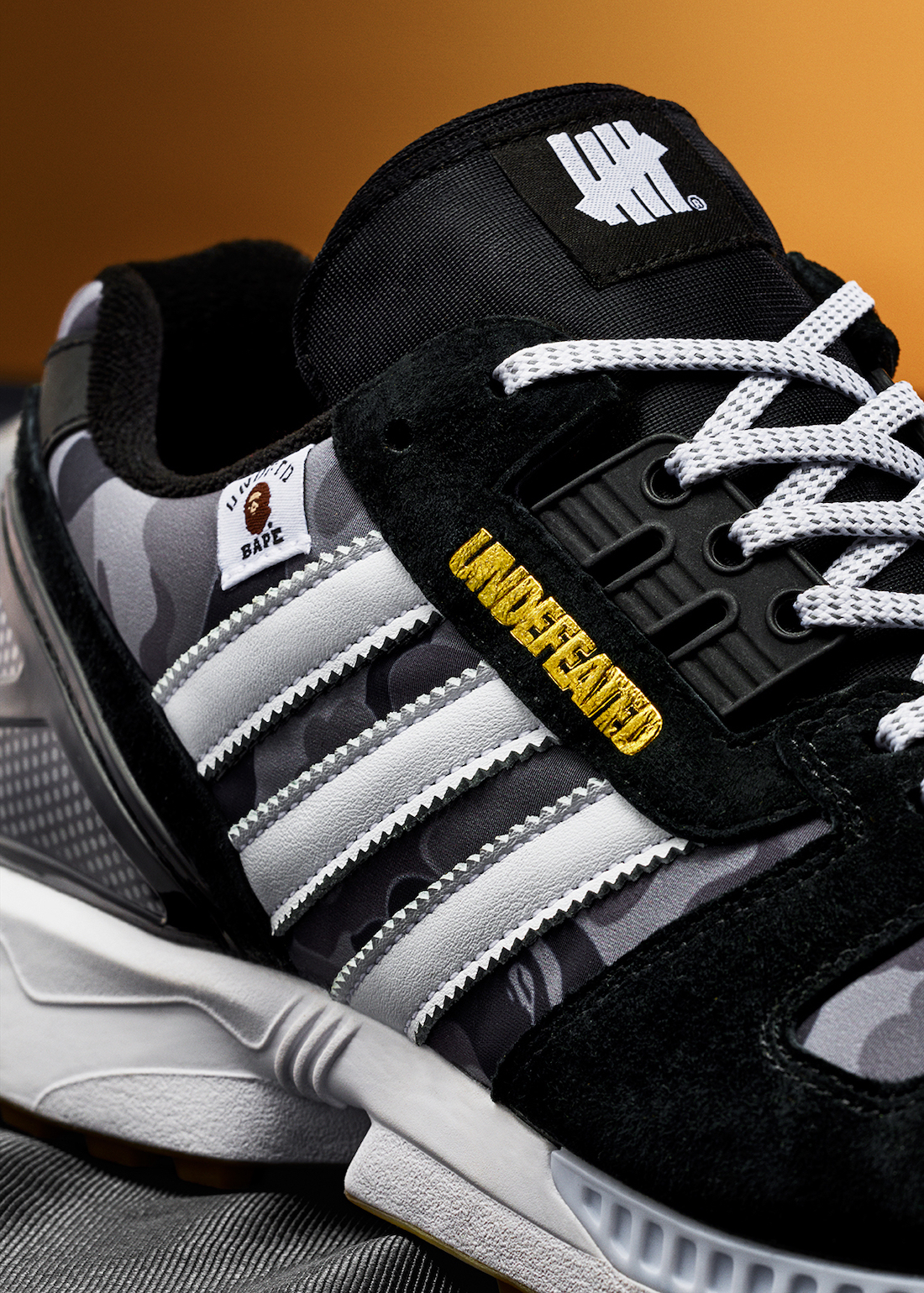 S.M.P】BAPE x Undefeated x adidas ZX 8000 黑白FY8852 | Yahoo奇摩拍賣