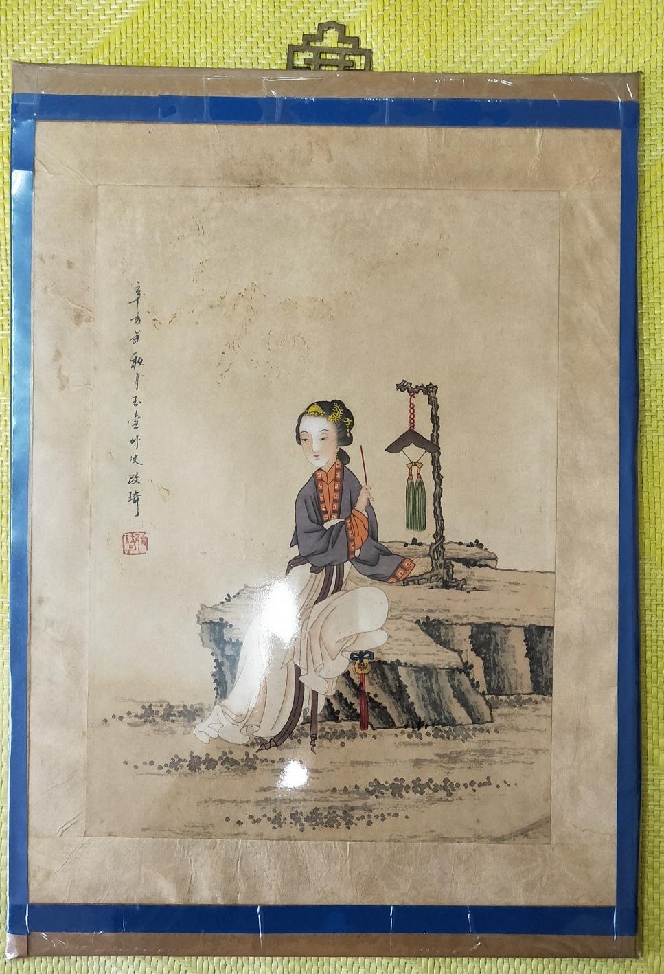 心渓 水墨画 茶室用書画 掛軸-