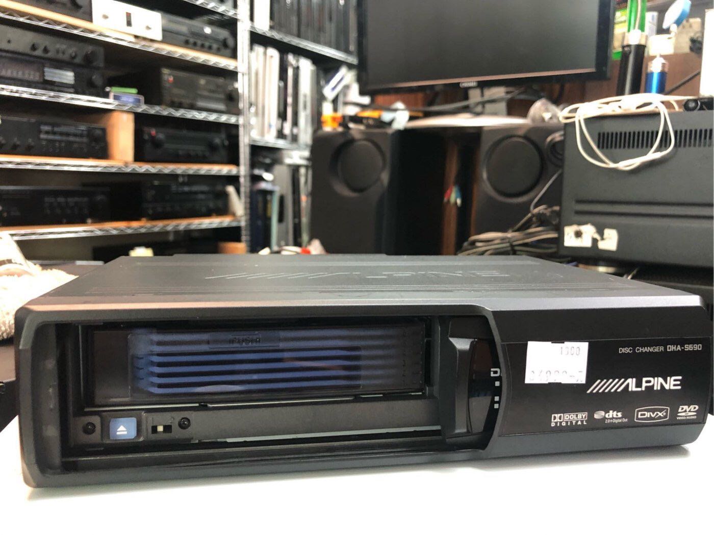 Alpine DHA-S690 DVD VCD CD DivX 6片換片箱光纖輸出無遙控| Yahoo奇摩拍賣