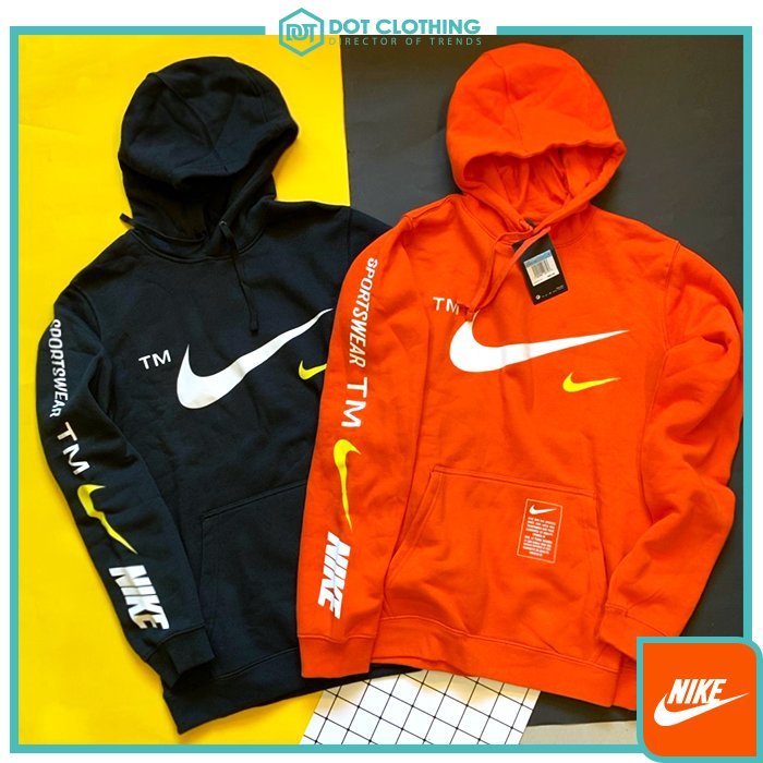 DOT 聚點NIKE SPORTSWEAR HOODIE TM 大勾黑橘男款帽T BV3063-010 891