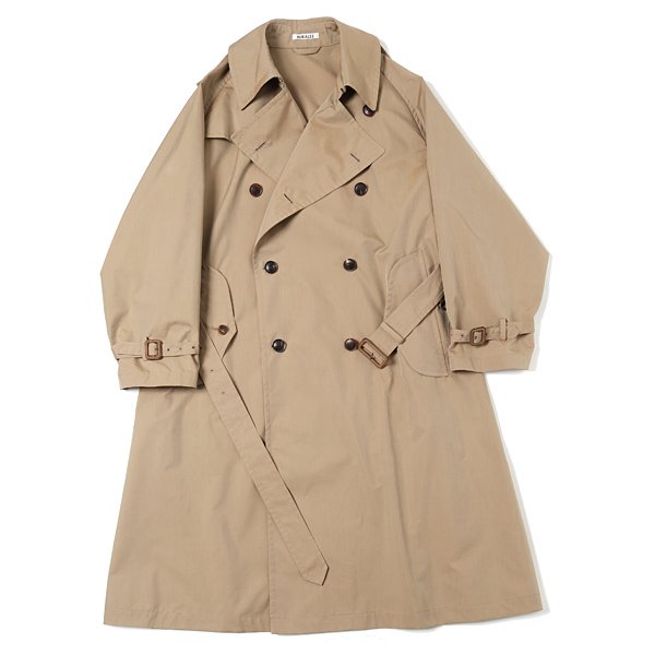 少穿近全新20SS AURALEE FINX POLYESTER BIG TRENCH COAT（BEIGE） 3號