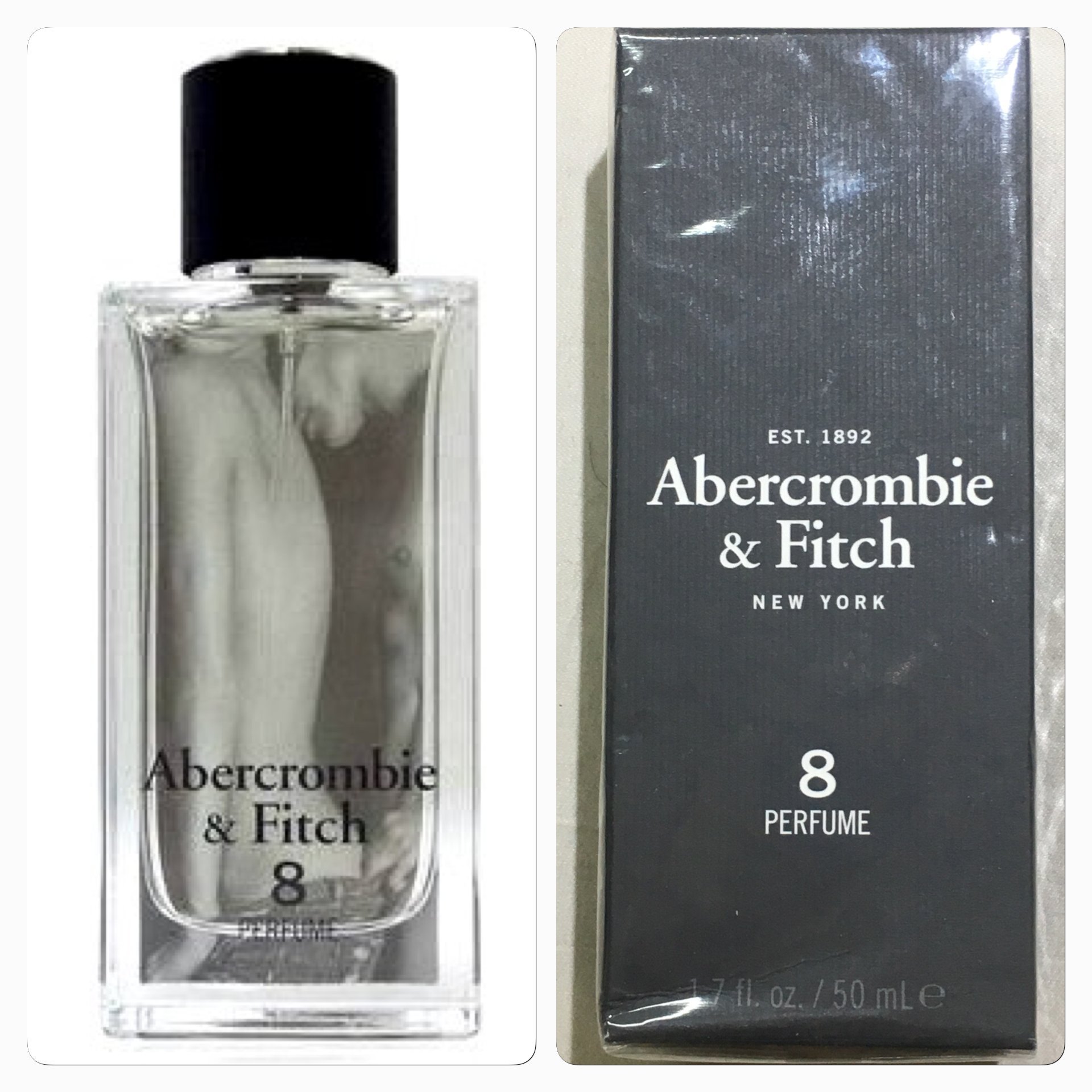 全新Abercrombie & Fitch 中性男用女用8 號香水50ml(A&F) 絕版品約會 
