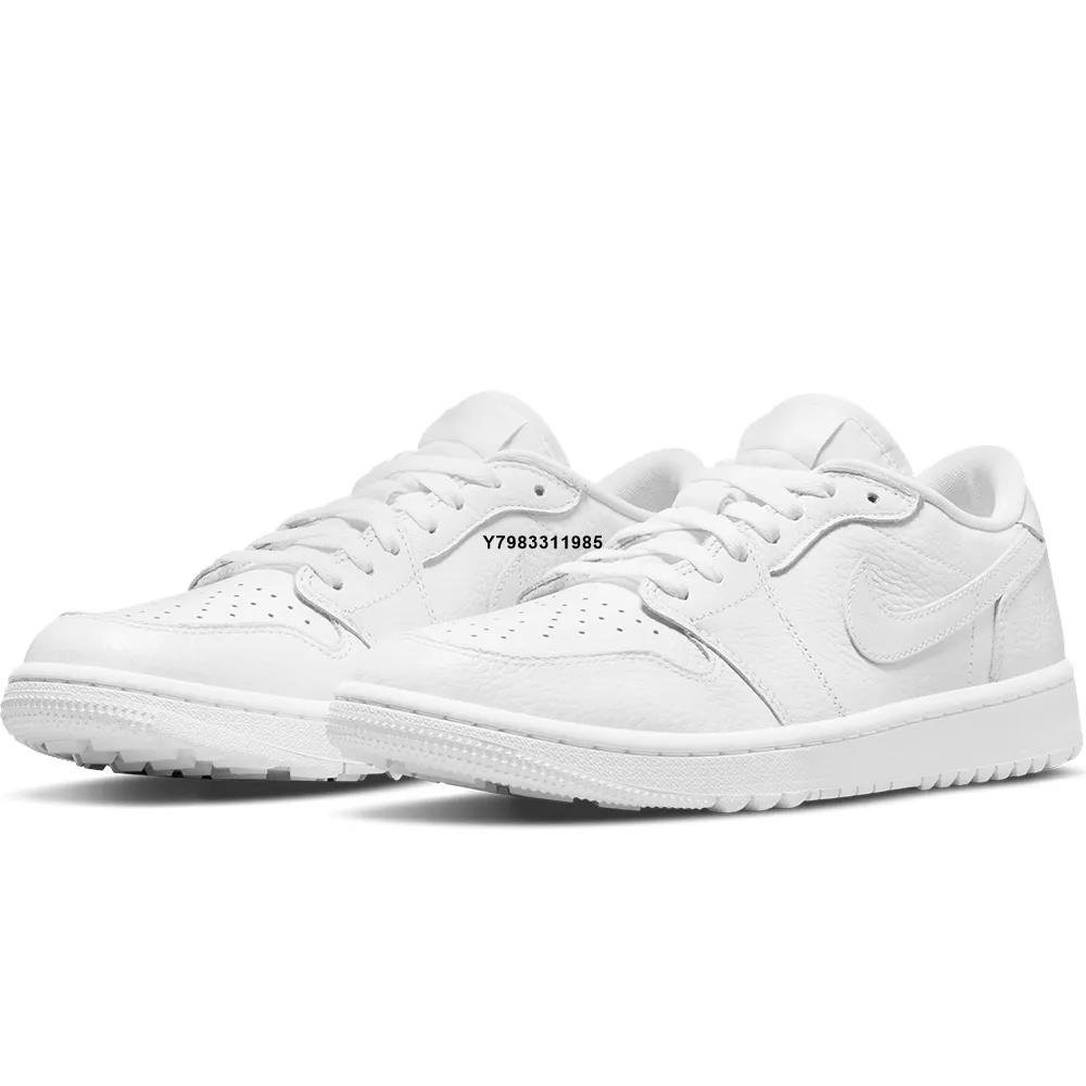 AIR Jordan 1 Golf Triple White 全白低筒皮革高爾夫DD9315-101男女鞋