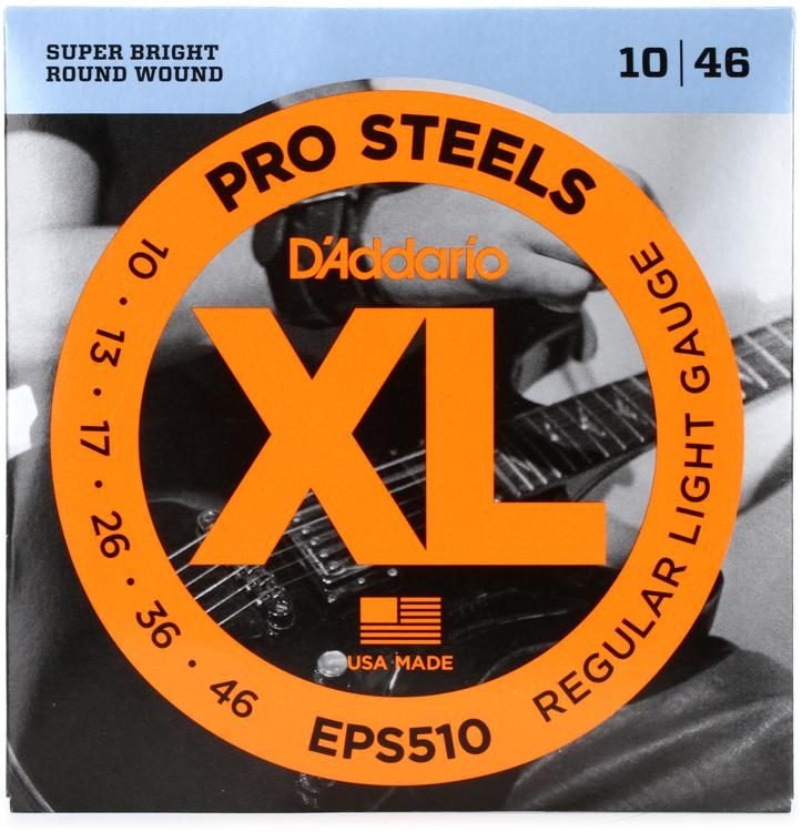 D'Addario ProSteels EPS510 Regular Light 10-46 エレキギター弦 新品未使用正規品