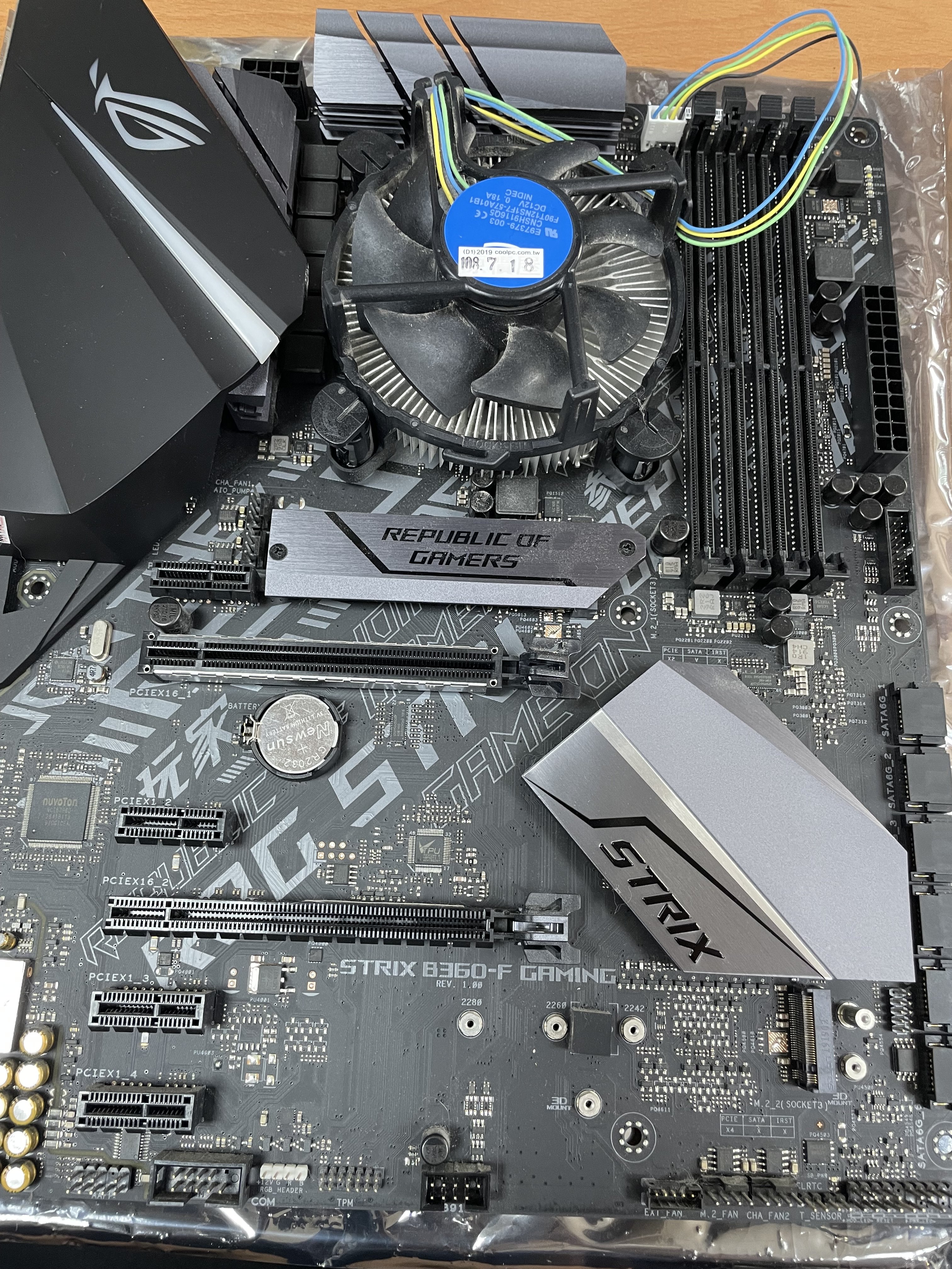 二手」I5-9400 + ASUS STRIX B360-F GAMING