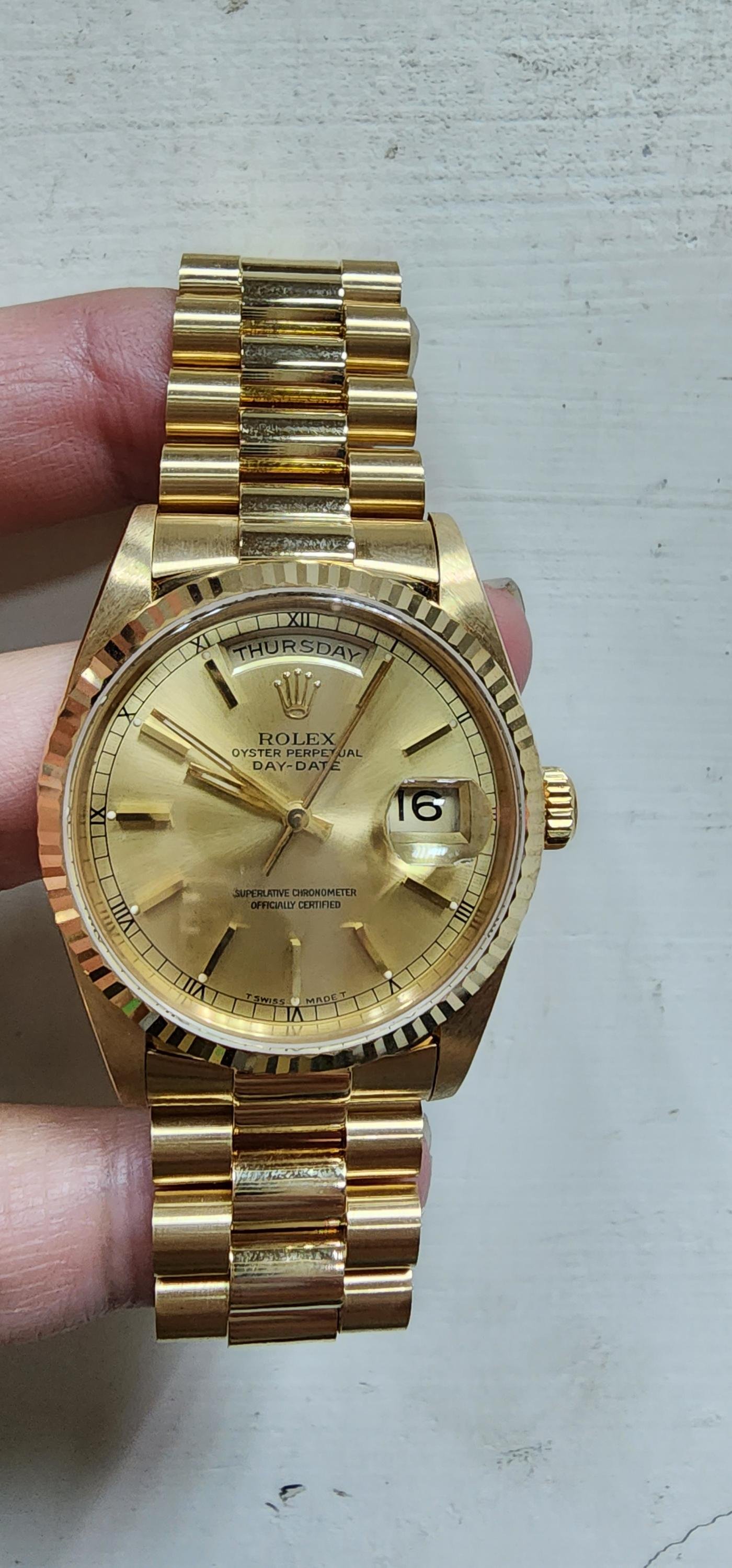 勞力士 rolex 18238 18k 金錶