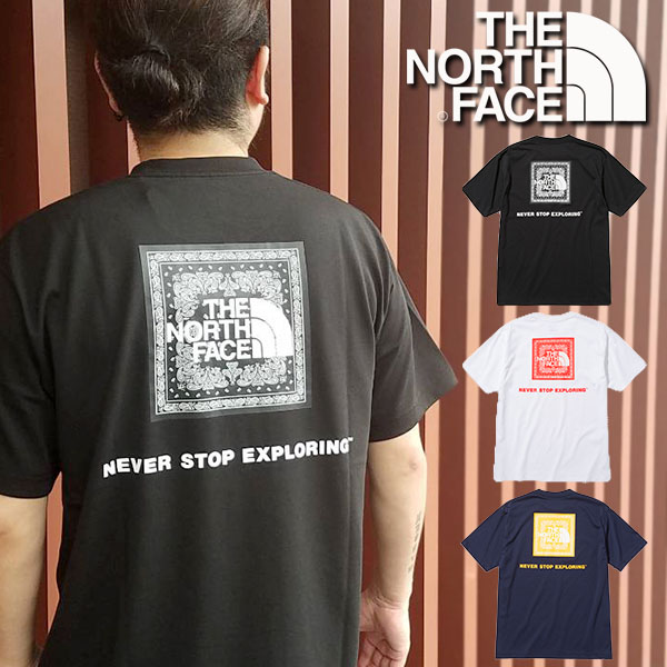 TSU日本代購THE NORTH FACE Bandana Square Logo Tee nt32108 變形蟲