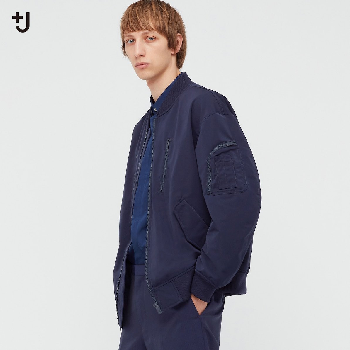 TSU 日本代購 UNIQLO +J  2021SS  男裝+J 寬鬆茄克 外套 MA1 439931