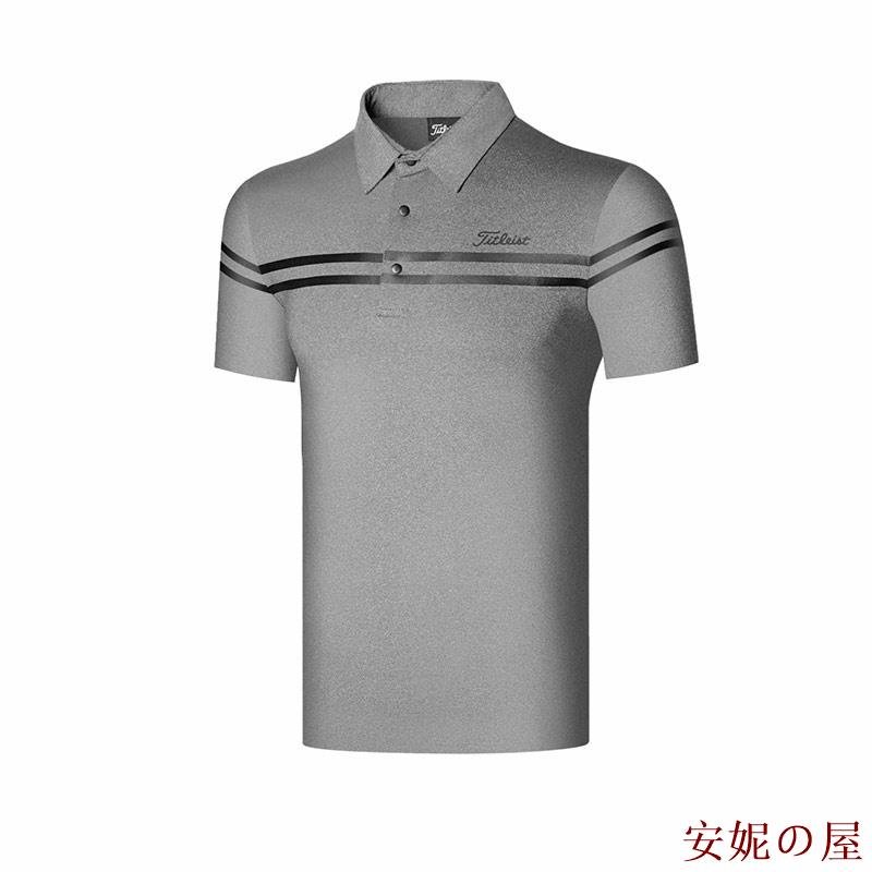 美琪百貨屋【Titleist】高爾夫服裝男裝短袖T恤戶外運動速乾透氣golf寬鬆球衣POLO衫衣服上衣