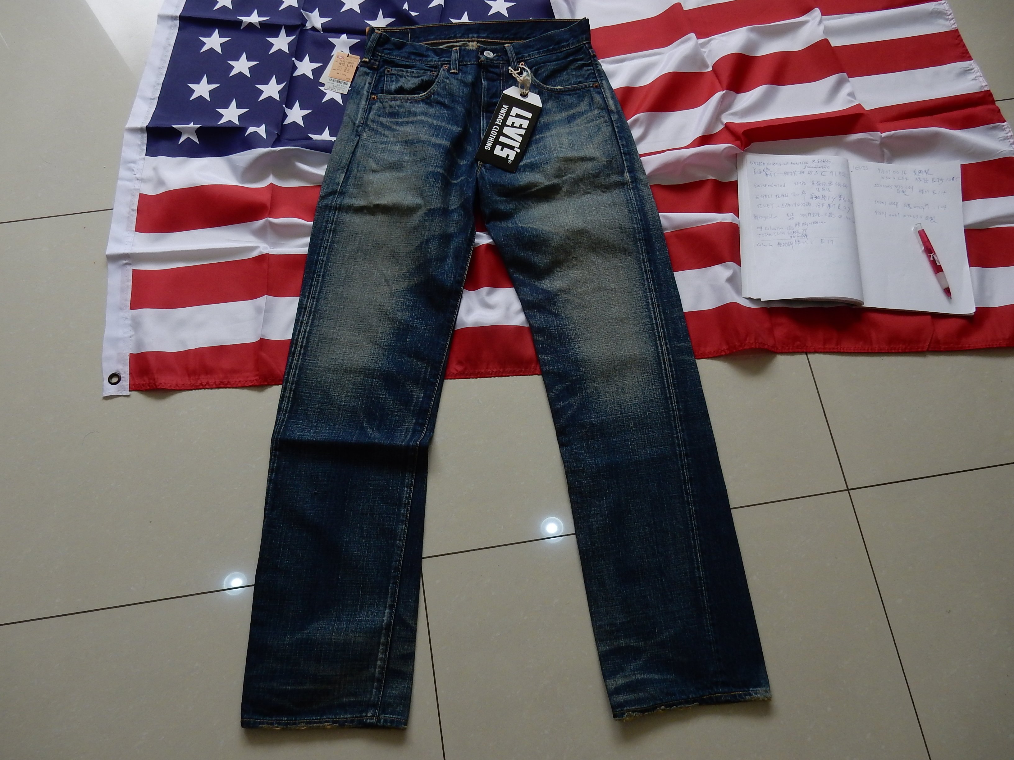 蒐藏出清LEVIS 501 71501-0007 日本製W32 L34 經典501牛仔褲刷色無破壞