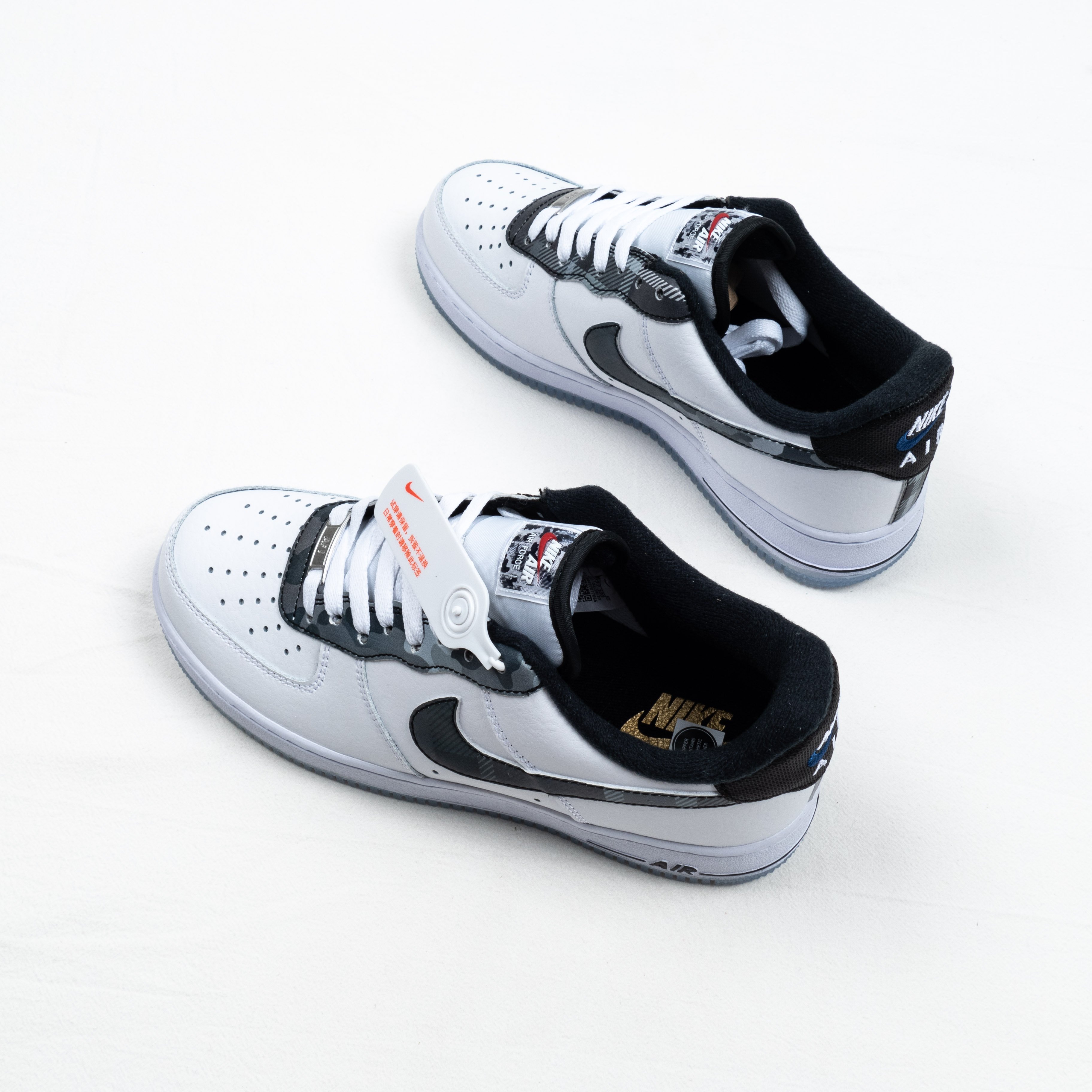 Nike Air Force 1 Low Remix Plaid White DB1997-100 