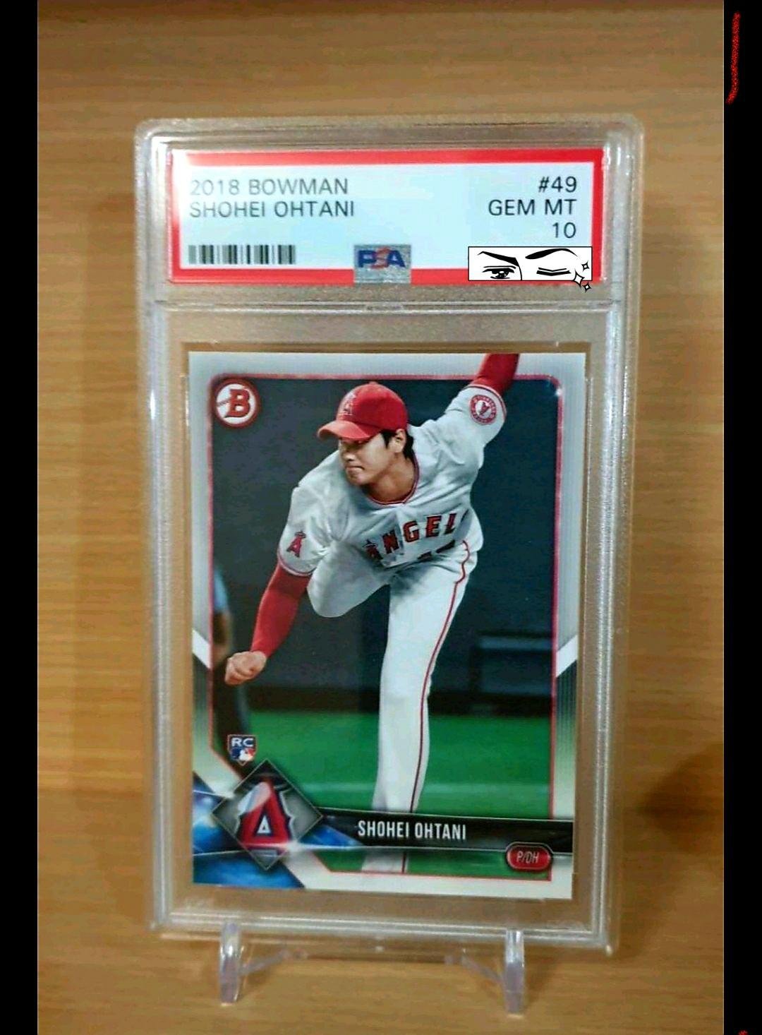 大谷翔平 2018 Bowman PSA10 大聯盟MLB第一張棒球球員卡 Shohei ohtani Rookie Card RC收藏首選鑑定卡