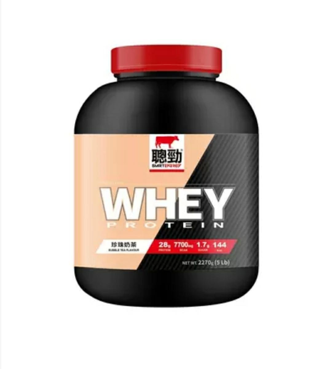 紅牛聰勁即溶乳清蛋白5磅珍珠奶茶風味 免運請看末圖 Red Cow Whey Protein Bubble Tea 2.27kg公斤5lb 淡水可自取