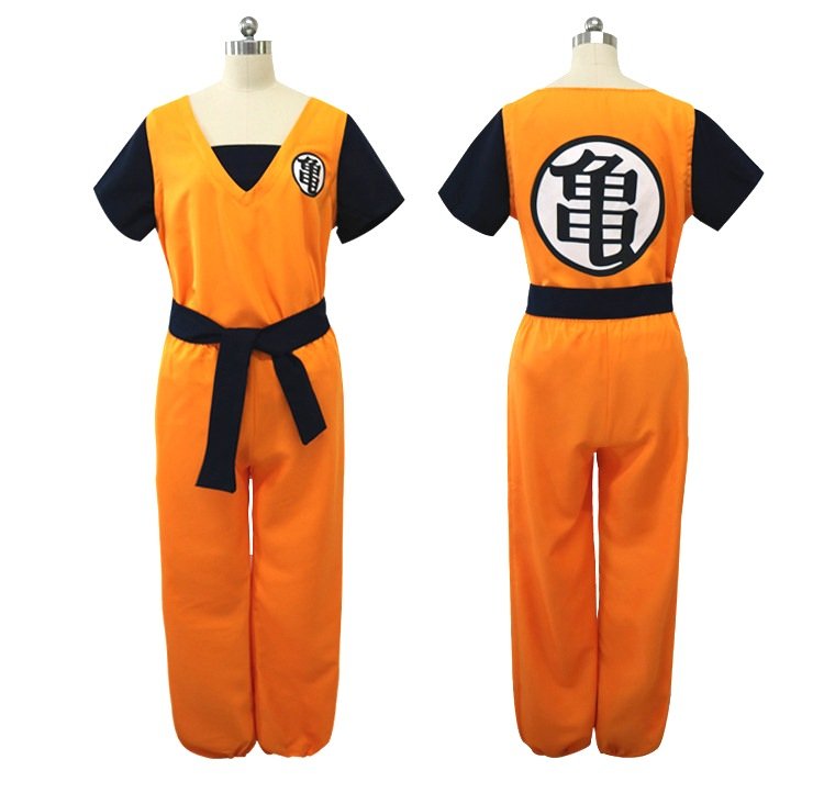 Dragon Ball Z Son Goku Turtle Senru Cosplay Halloween Costume Adult Outfit  Hot