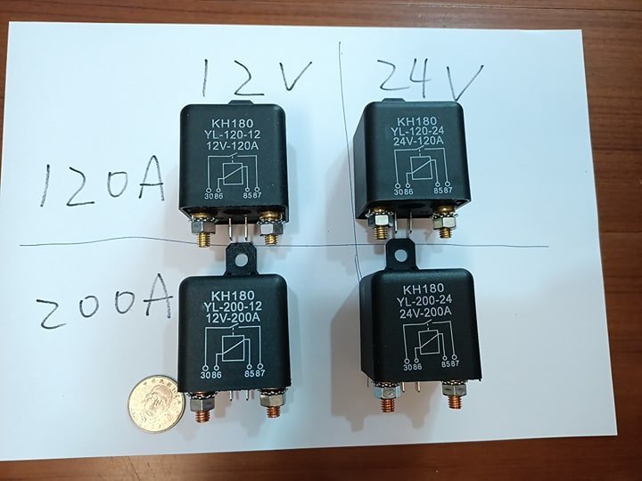 大電流汽車繼電器 12V 24V 120A 長時間連續工作 水泵 油泵 油壓控制器 繼電器 電源開關