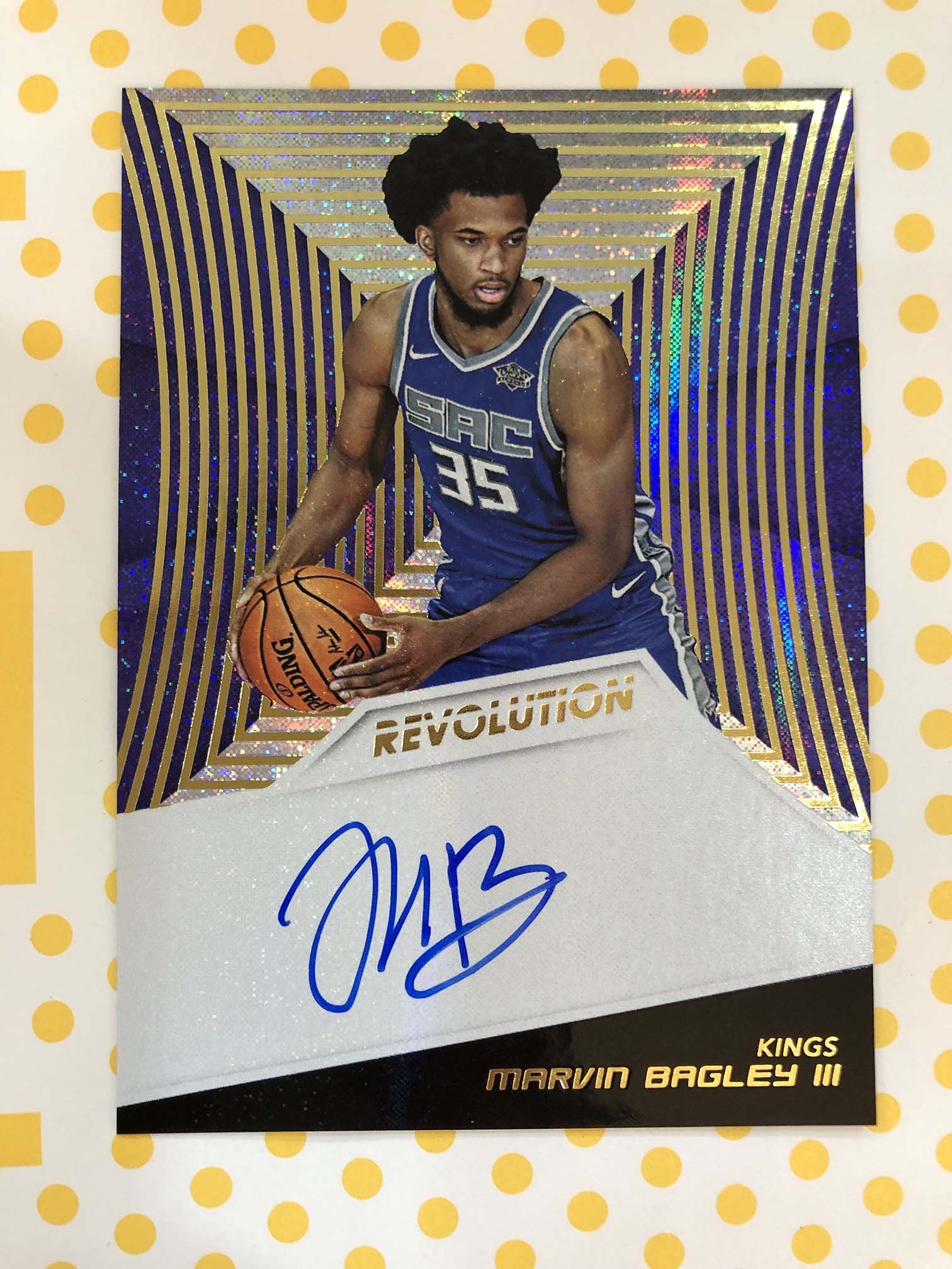 2018-19 NBA Panini Revolution 國王隊Marvin Bagley III 新人親筆簽名