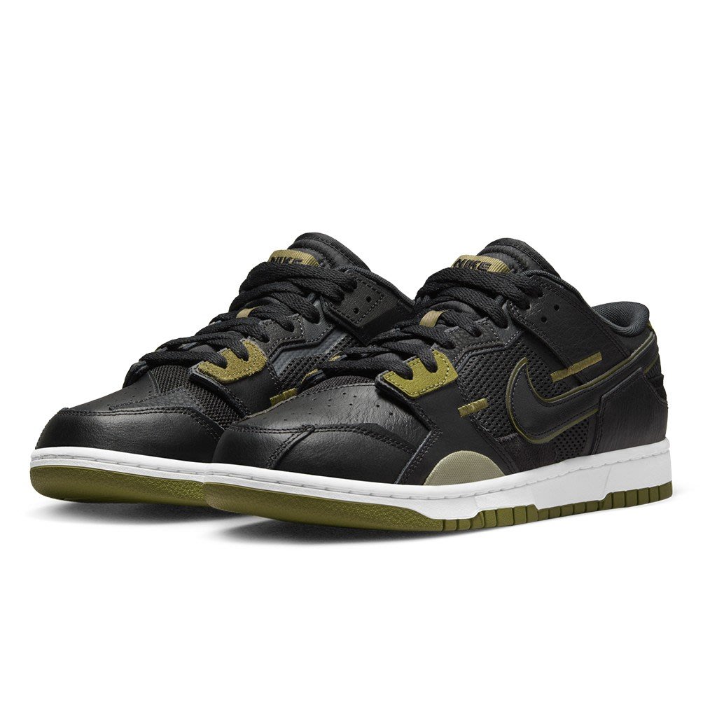 A-KAY0】NIKE DUNK LOW SCRAP BLACK OLIVE 黑墨綠【DM0128-001