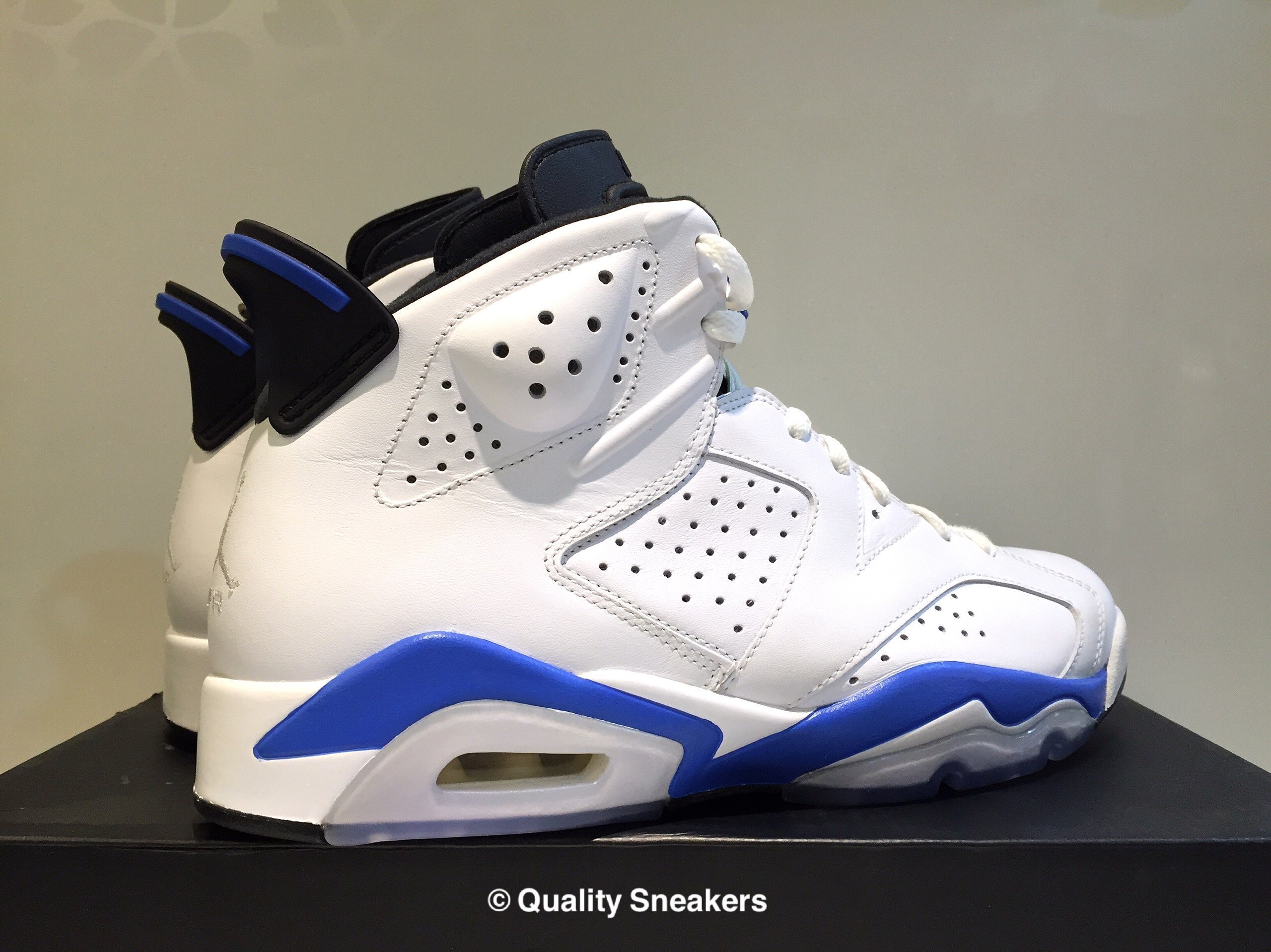 現貨- Nike Air Jordan 6 Retro Sport Blue 白藍384664 107 | Yahoo